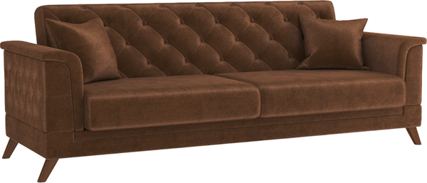 Изображение товара Диван Олмеко Амарант М (велюр, тенерифе шоколад)