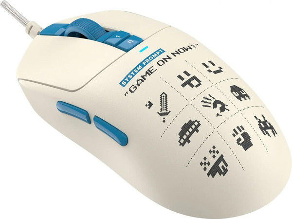 Изображение товара Мышь A4Tech Bloody W72 Ultra Pixels Blue (рисунок/бежевый/голубой)
