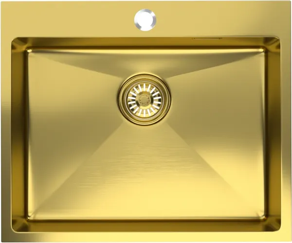 Изображение товара Мойка кухонная Mixline Pro 555136 (золото, с сифоном)