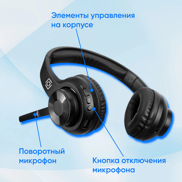 Изображение товара Наушники-гарнитура Оклик HS-M310 (черный)
