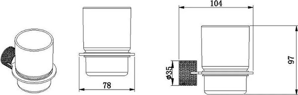 Изображение товара Стакан для зубной щетки и пасты Allen Brau Priority 4.0 6.31С02-MG / 331448