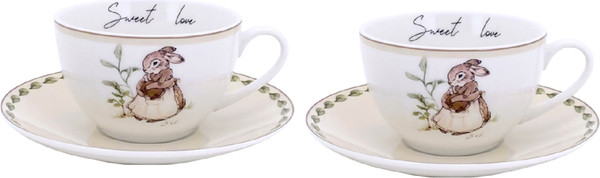 Изображение товара Набор для чая/кофе JEWEL Мамина любовь ПС0053-03 (4пр, нью бон)