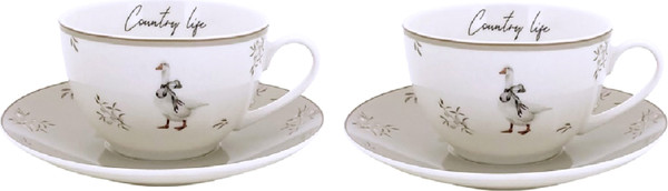 Изображение товара Набор для чая/кофе JEWEL Птичий двор ПС0052-03 (4пр, нью бон)