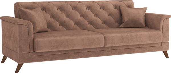 Изображение товара Комплект мягкой мебели Олмеко Амарант М 3-1 (велюр, тенерифе корица)