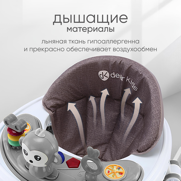 Изображение товара Ходунки Solmax&Kids YI99834 (серый)