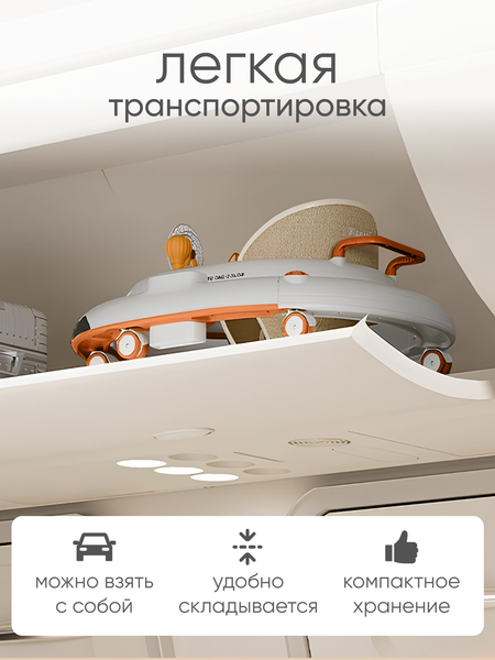 Изображение товара Ходунки Solmax&Kids YI99833 (желтый/белый)