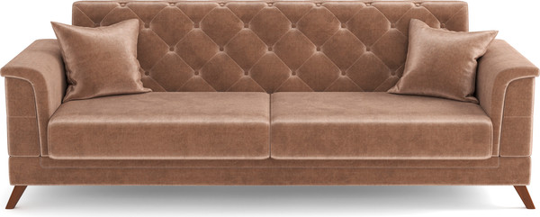 Изображение товара Комплект мягкой мебели Олмеко Амарант М 3-1 (велюр, тенерифе хумус)