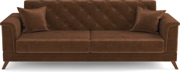 Изображение товара Комплект мягкой мебели Олмеко Амарант М 3-1 (велюр, тенерифе шоколад)