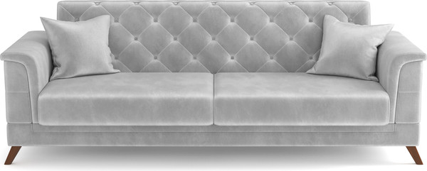 Изображение товара Комплект мягкой мебели Олмеко Амарант М 3-1-1 (велюр, тенерифе грей)