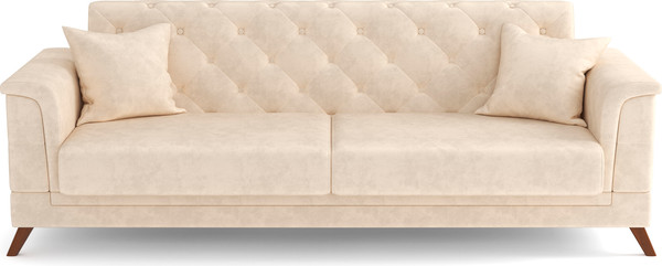 Изображение товара Комплект мягкой мебели Олмеко Амарант М 3-1-1 (велюр, тенерифе крем)