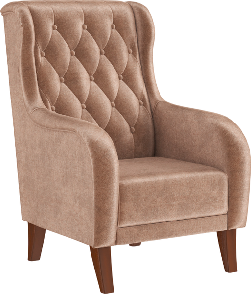 Изображение товара Кресло мягкое Олмеко Амарант М (велюр, тенерифе хумус)