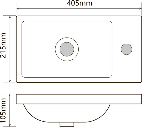 Изображение товара Тумба с умывальником ЗОВ Монови Слим 40 / S40LA0LA-OL9268 (аттик)