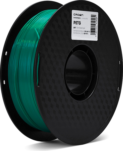Изображение товара Пластик для 3D-печати Crown PETG / CM-FILPETG017G (1.75мм, 1кг, темно-зеленый)