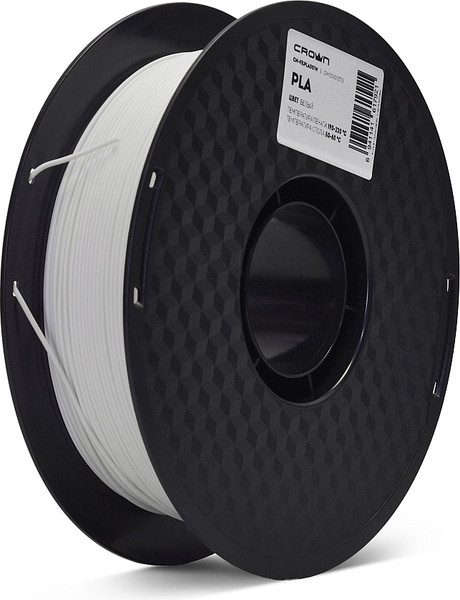 Изображение товара Пластик для 3D-печати Crown PLA / CM-FILPLA001W (1.75мм, 1кг, белый)