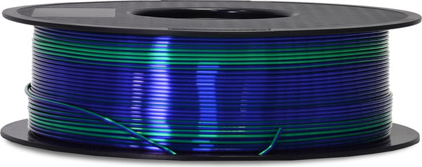 Изображение товара Пластик для 3D-печати Crown PLA Silk / CM-FILPLASD009BG (1.75мм, 1кг, синий/зеленый)