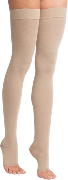 Изображение товара Чулки компрессионные Центр Компресс До бедра с силиконом 2 кл.к. (р.3, кремовый)