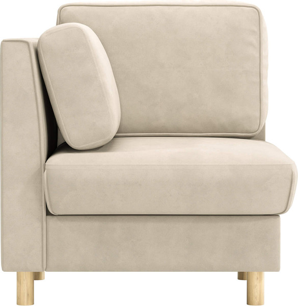 Изображение товара Кресло мягкое Олмеко Шелдон (букле, Лайк кремовый 100)