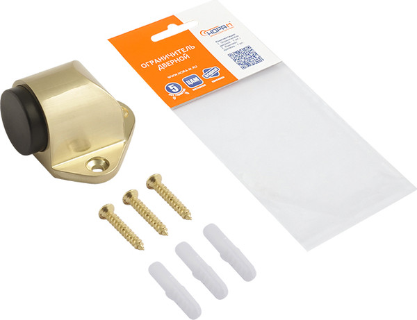 Изображение товара Ограничитель дверной Нора-М 118 / 16024 (матовый золотистый)