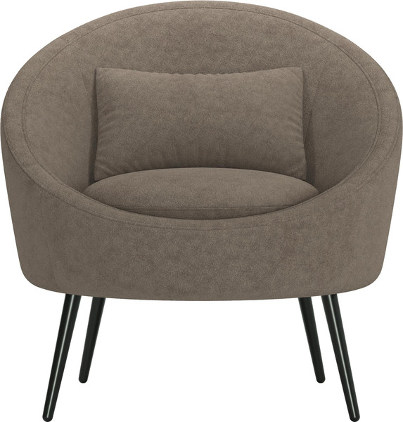 Изображение товара Кресло мягкое Олмеко Каро (велюр, Панда браун/шоколад)