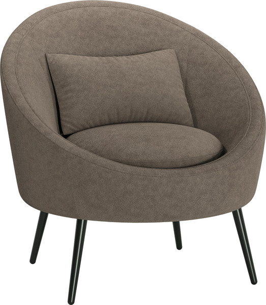 Изображение товара Кресло мягкое Олмеко Каро (велюр, Панда браун/шоколад)