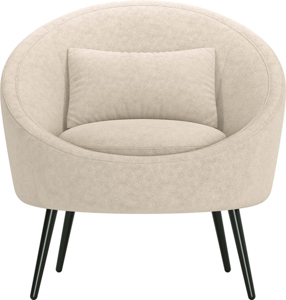 Изображение товара Кресло мягкое Олмеко Каро (велюр, Панда крем 6/ваниль)