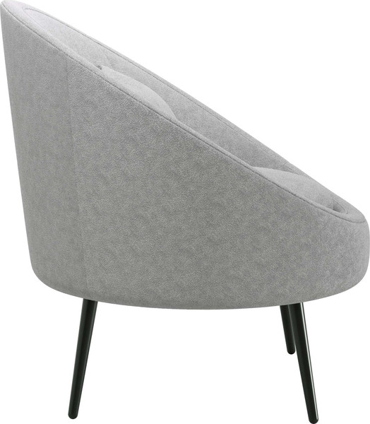 Изображение товара Кресло мягкое Олмеко Каро (велюр, Панда сильвер/маус)