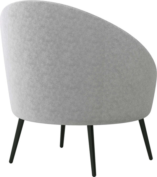 Изображение товара Кресло мягкое Олмеко Каро (велюр, Панда сильвер/маус)