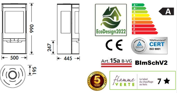 Изображение товара Печь-камин Panadero Suerte Ecodesign