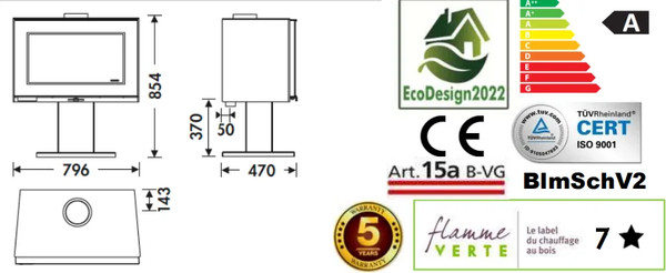 Изображение товара Печь-камин Panadero Maja-S Ecodesign