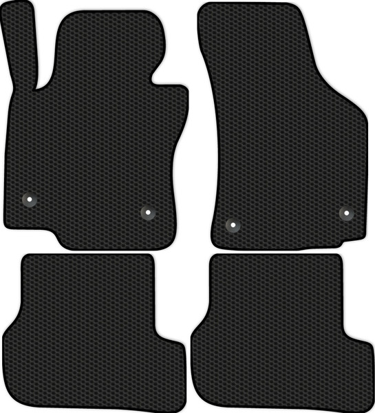 Изображение товара Комплект ковриков для авто Alicosta 2471_1 для SEAT Leon универсал/хэтчбек 5дв/5F 2012-2015 (EVA соты, черный)