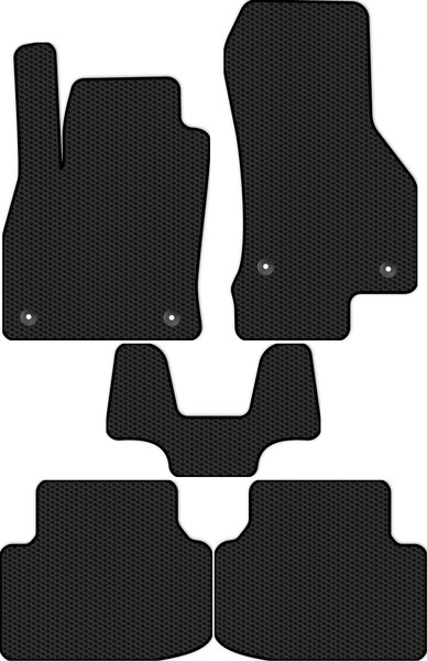 Изображение товара Комплект ковриков для авто Alicosta 2473_1 для Skoda Octavia III лифтбек/5E 2017-2020 (EVA соты, черный)