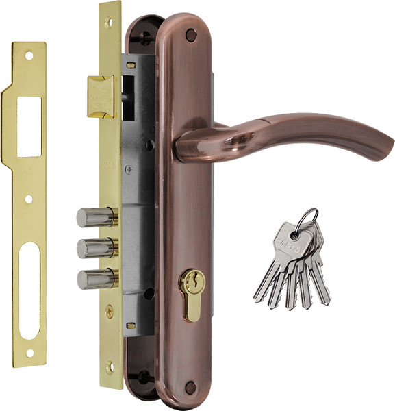 Изображение товара Замок врезной Нора-М N23-85 М / 11469 (старая медь)