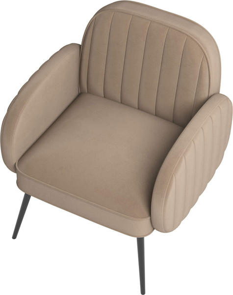 Изображение товара Кресло мягкое Олмеко Флеминг S (велюр, тенерифе корица)