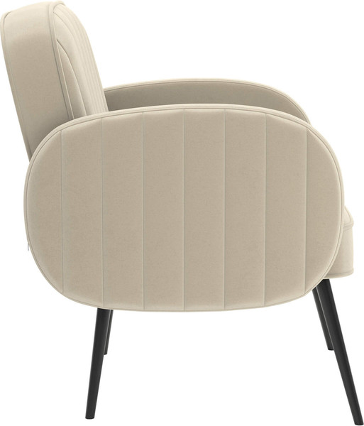 Изображение товара Кресло мягкое Олмеко Флеминг S (велюр, тенерифе крем)