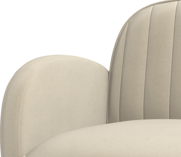 Изображение товара Кресло мягкое Олмеко Флеминг S (велюр, тенерифе крем)