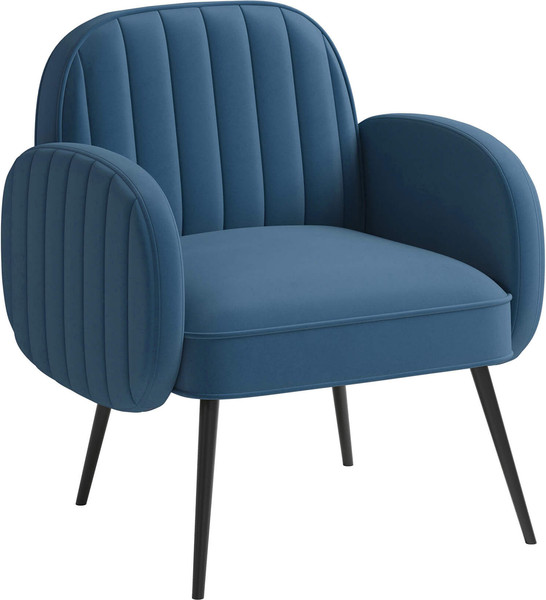 Изображение товара Кресло мягкое Олмеко Флеминг S (велюр, тенерифе океан)