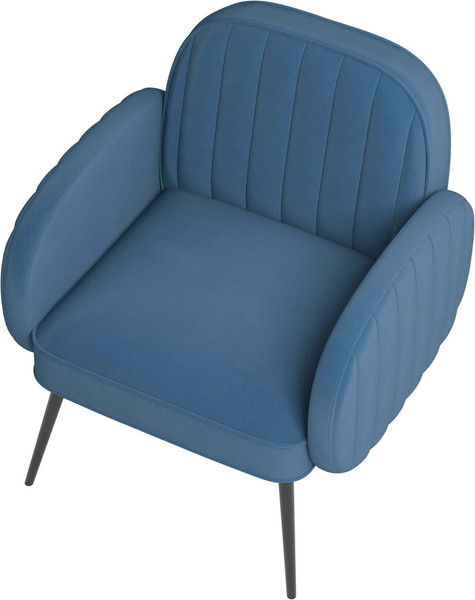 Изображение товара Кресло мягкое Олмеко Флеминг S (велюр, тенерифе океан)