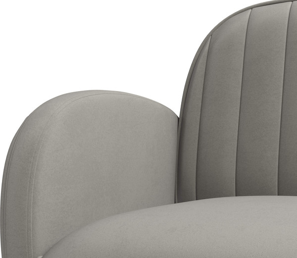 Изображение товара Кресло мягкое Олмеко Флеминг S (велюр, тенерифе стоун)