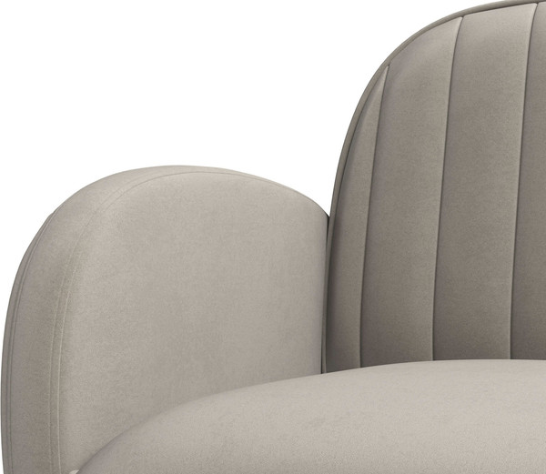 Изображение товара Кресло мягкое Олмеко Флеминг S (велюр, тенерифе хумус)