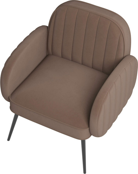 Изображение товара Кресло мягкое Олмеко Флеминг S (велюр, тенерифе шоколад)
