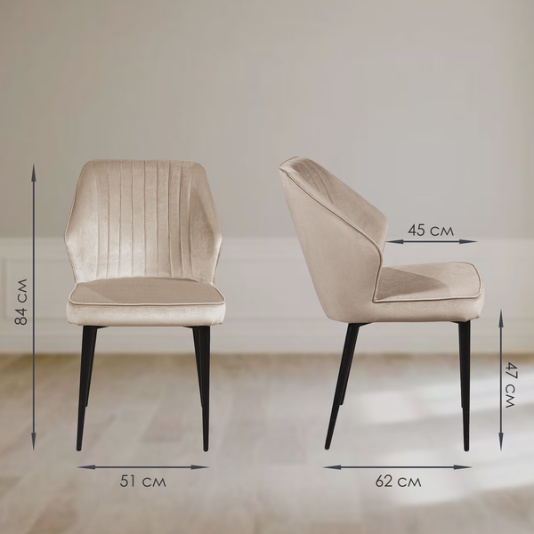 Изображение товара Набор стульев Ваш день Berg (2шт, бежевый)