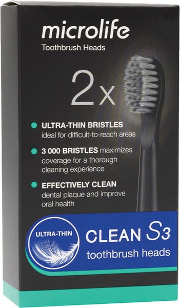 Изображение товара Насадка для зубной щетки Microlife Clean S3