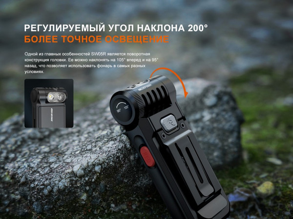 Изображение товара Фонарь Fenix Light SW05R-REDgr (зеленый)