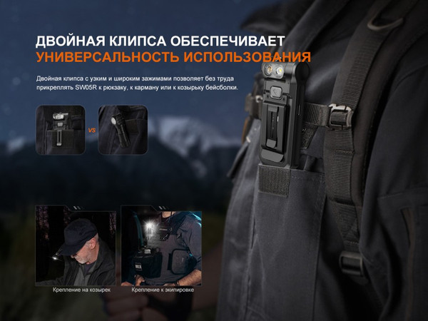 Изображение товара Фонарь Fenix Light SW05R-UVgr (зеленый)