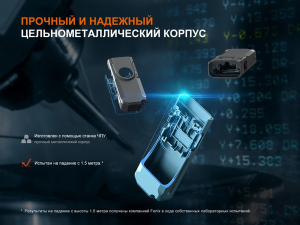 Изображение товара Фонарь Fenix Light E06RGY (серый)