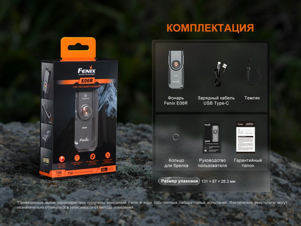 Изображение товара Фонарь Fenix Light E06RTQ (бирюзовый)