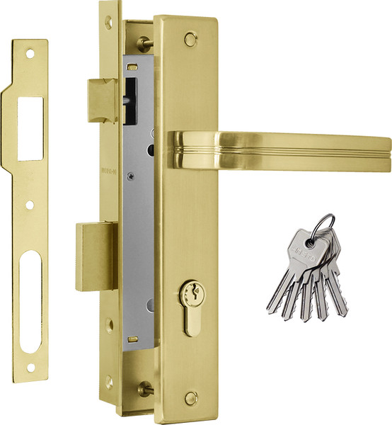 Изображение товара Замок врезной Нора-М N106-85 К / 16269 (матовое золото)