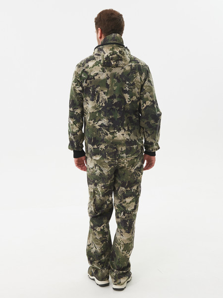 Изображение товара Костюм для охоты и рыбалки Huntsman Тайга-3 Зеленый Питон Твил-Пич (р. 56-58/182-188)