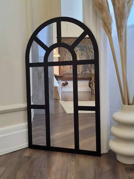 Изображение товара Зеркало Emze 45x77 / UV.ARC.WIND.45.77.CHE (черный с УФ-окантовкой)