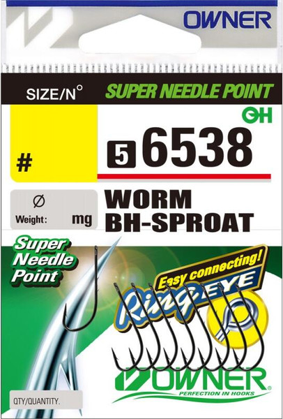 Изображение товара Набор крючков рыболовных Owner Worm BH-Sproat BC №12 / 56538-12 (10шт)